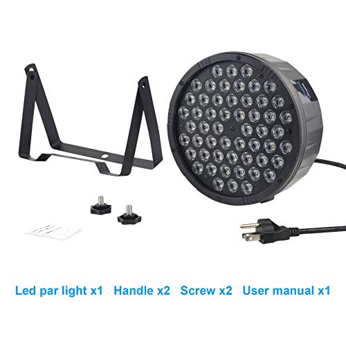 Betopper DJ Par Lights, 54x1.5W LED Par Lights RGB DJ Lights DMX Stage Lights Sound Activated Mini Wash Lights for Party Wedding Disco Club Camping Dancing DJ Shows Festival
