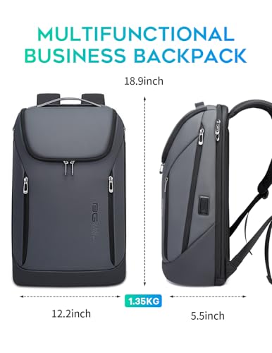 Image of FUTURE AESTHETIC Business Smart Backpack Waterproof fit 15.6 Inch Laptop Backpack with USB Charging Port,Travel Backpack