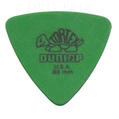 24 x Dunlop pitch Triangle médiators/plectres 0,88 mm Vert dans une boîte de rangement pratique - Les Beatles, Paul McCartney, John Lennon, RIngo Starr, George Harrison