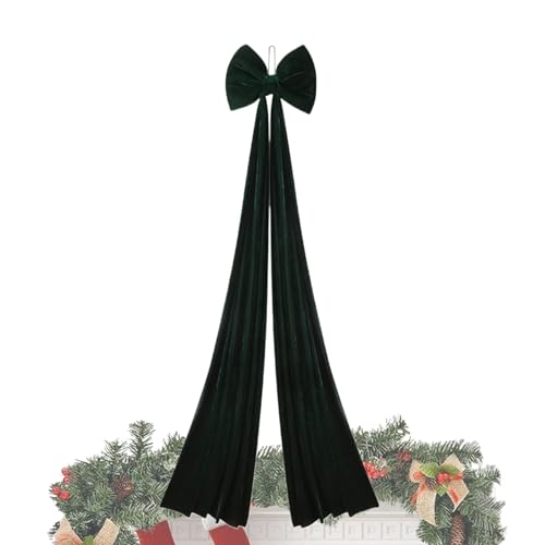 Lazo de Terciopelo de Gran Tamaño Rojo con Cinta Decorativa Gigante para Chimenea 2