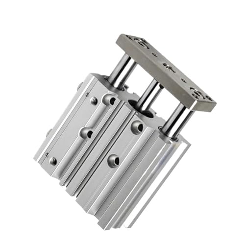 Cilindro neumático de guía para corregir holguras mecánicas con carrera de 30mm y bore 25mm