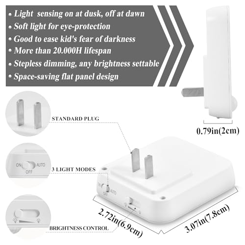 Lámpara nocturna LED Qilmy con sensor, 2 unidades miniatura 3