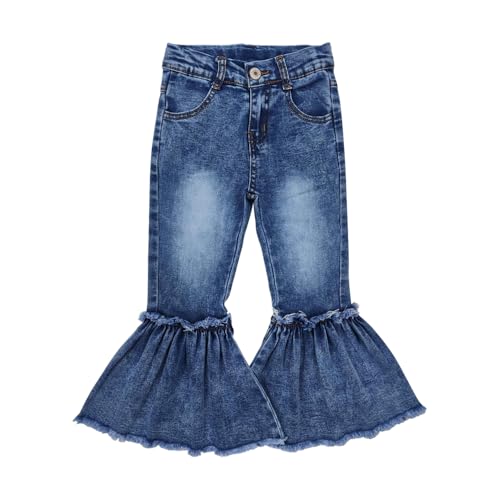 P0676 Girl Jeans Blue Jeans Bell Bottom