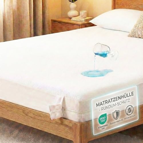 Degrees of Comfort Matratzenschoner 140x200 cm – Wasserdicht & Scotchgard...