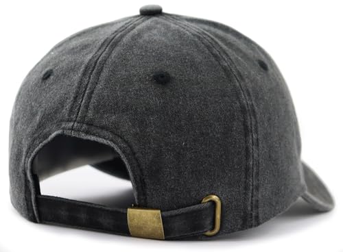 Image of American Flag Veteran Hats for Men Women, Adjustable Embroidered Cotton Army Military Baseball Cap
