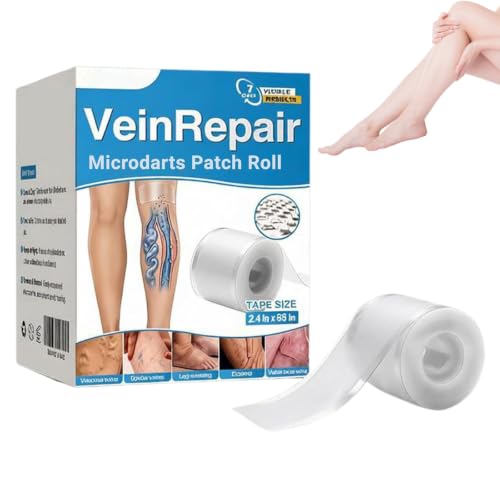 Vein Repair Patch, Vein repair Microdarts Patch Roll - Improves Blood Circulation, Upgraded Varicose Vein Treatment Patches for the Legs, Natural Ingredients Leg Care for All Skin Types