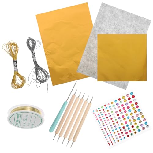 Kit de Bricolage Créatif haut de gamme, feuilles or et papier métallique