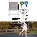 Yiju Badminton Net Set with Rackets and Stand, Men Women Convenient Portable Net with Carry Bag for Indoor Beach Training Parks