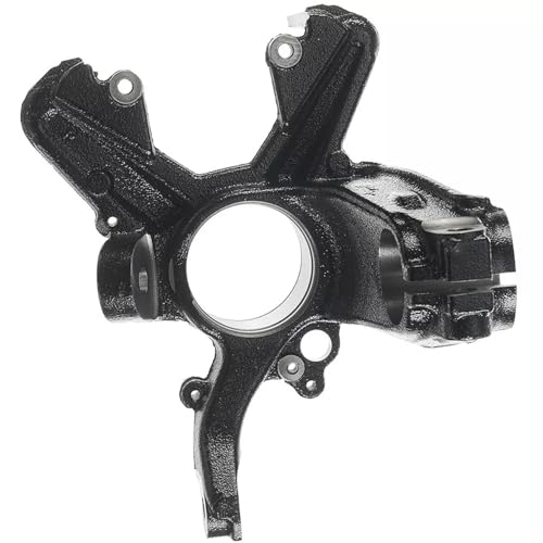 Image of Detroit Axle - Front Right Steering Knuckle for Volkswagen 1999-2005 Jetta, 2000-2007 Golf, 1999-2010 Beetle, Passenger Side Steering Knuckle Assembly 2001 2002 2003 2004 Replacement