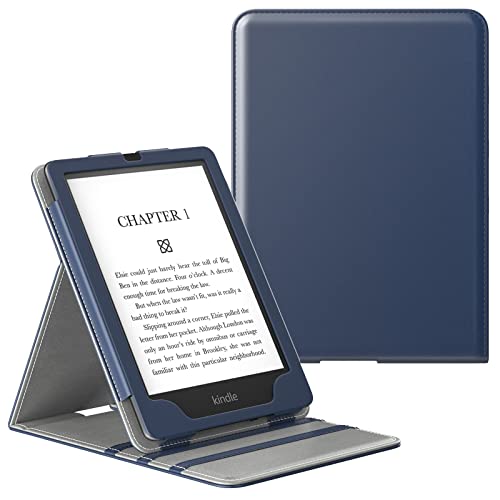 MoKo Case for 6.8" Kindle Paperwhite (11th Generation-2021) and Kindle Paperwhite Signature Edition, Premium Vertical Flip Cover with Auto Wake/Sleep for Kindle Paperwhite 2021, Indigo