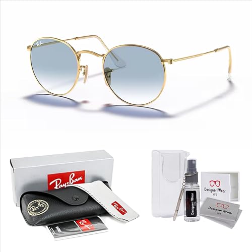 Ray-Ban RB3447N Rounded Sunglasses for Men +BUNDLE with ACCESSORY EYEWEAR KIT2
