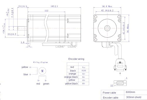 GOWE CNC Stepper Kits CNC Router NEMA23 3Nm Closed Loop Stepper Drive and Motor Kits DC36V HBS860H+57HBS30 Easy Servo