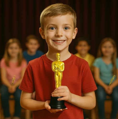 giftexpress 12-pack 634 gold award trophy award statues statues trophies for award ceremony appreciation gift pack of 12