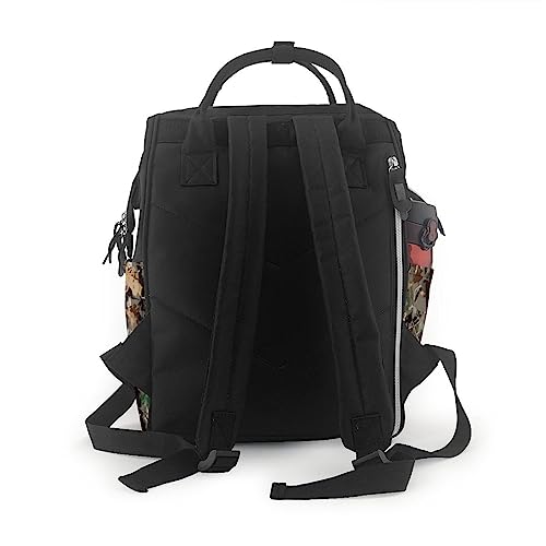 Sac à dos université cartable voyage randonnée rétro feuille