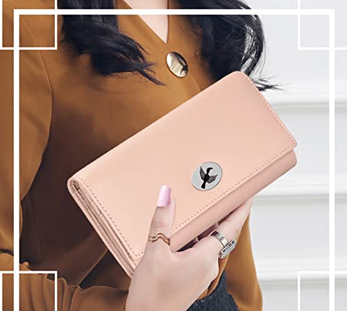 Image of HORNBULL Sophie Rose Pink RFID Blocking Leather Wallet for Women