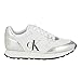 Calvin Klein Women's Camina Sneaker, White/Silver 144, 5.5