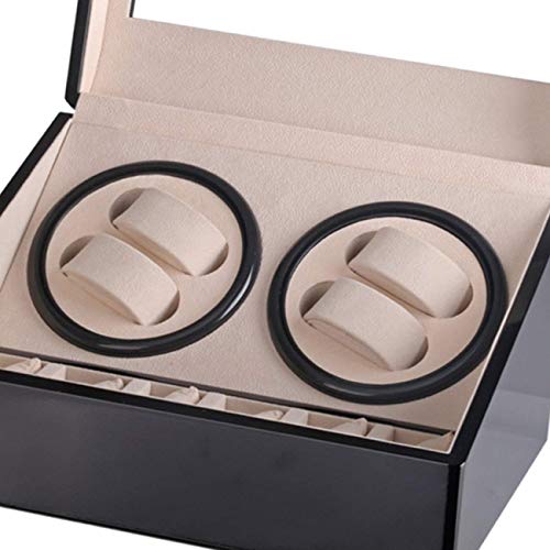Caja para enrollar relojes con motor de alta gama y acabados de lujo para joyero 6