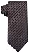 Neckties by Scott Allan - Chocolate Brown Striped Mens Tie