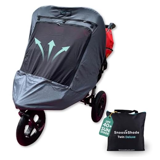Best netting for umbrella baby strollers SnoozeShade Twin Deluxe for Double Strollers