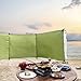 Wind Breaker Beach Garden Windbreak for Camping 98.43x27.56 in Caravan Sun Screen Shelter Tall Wind Break with Gound Pegs, Rope and Storage Bag No Poles, Garden Windbreak
