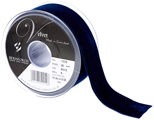 Berisfords Nastro di Velluto, Navy, 102 x 45 x 102 cm