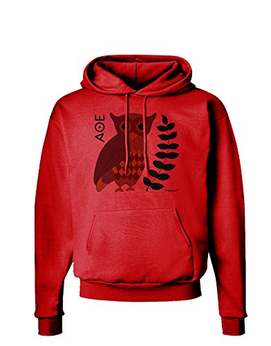 TOOLOUD Owl of Athena Hoodie Sweatshirt Red - 3XL
