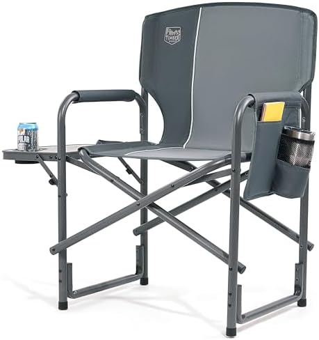 TIMBER RIDGE Krzesła kempingowe dla dorosłych, wytrzymałe, ponadwymiarowe,...