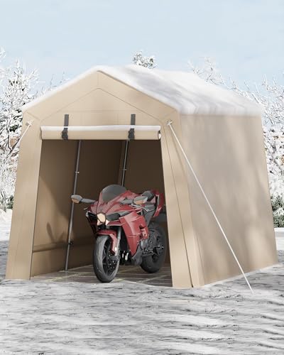 7 x 10 Ft Bike Shed ATV Storage Tent Portable