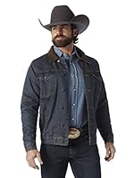 Wrangler mens Western Style Lined denim jackets, Denim/Blanket, XX-Large Tall US