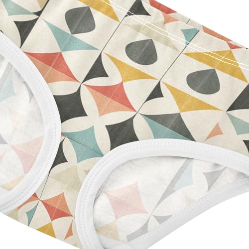 ZZKKO Abstract Geometric Art Girls Underwear Toddler Panties for Girls Comfort Brief Size 2-8T3