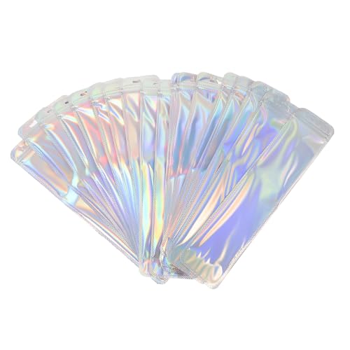 Baluue Sacchetti Autosigillanti per Penne 6,5x24 Cm Set da 50 Pezzi in Materiale Spesso Chiusura Lunga Richiudibile, Sacchetti per Imballaggio Gioielli e Accessori, per Spedizioni