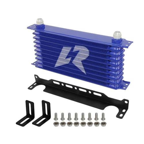 Refroidisseur d'huile AN10 de transmission aluminium 10 rangées type Trust 262mm