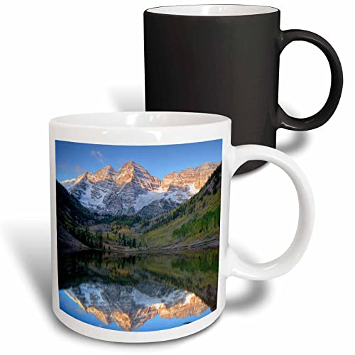 3dRose Colorado, Maroon Bells-Snowmass, Lake 11oz Magic Transforming Mug