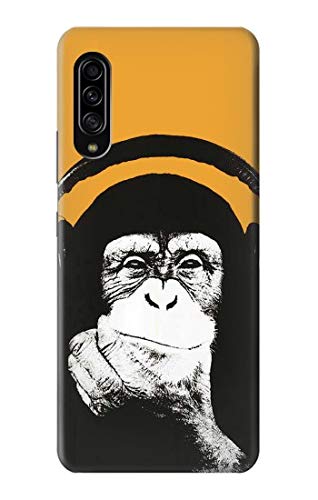 Housse Samsung Galaxy A90 5G singe au casque idéal pour mélomanes