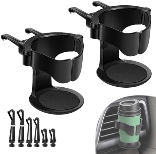 Porte gobelet 2 en 1, organisateur de voiture porte bouteille boisson voiture, multifonctionnel