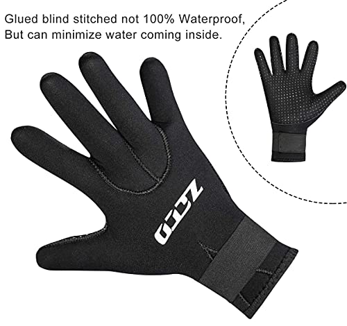image for DIVESAIL Neoprene Gloves 3mm Scuba Diving Gloves Wetsuit Double-Layer 