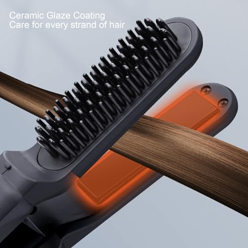 Plancha de Pelo Inalámbrica con Pantalla Digital Negra miniatura 4