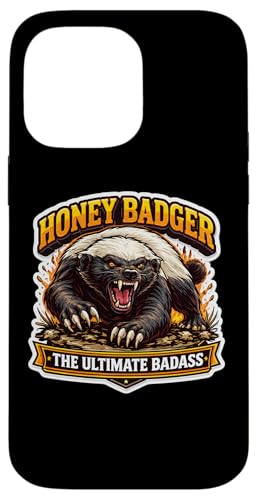 Honey Badger The Ultimate Badass Cool Animal Lover ���p�t�@�� �X�}�z�P�[�X iPhone 14 Pro Max �p