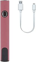 Junterone Soldador de BateríA con Interfaz 510, Herramienta de ReparacióN de Soldadura de Calentamiento RáPido PortáTil, Soldador de Carga InaláMbrica, Color Rosa
