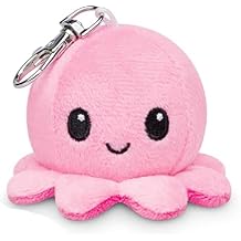 TeeTurtle | Plushie Charm Keychain | Happy Pink Octopus