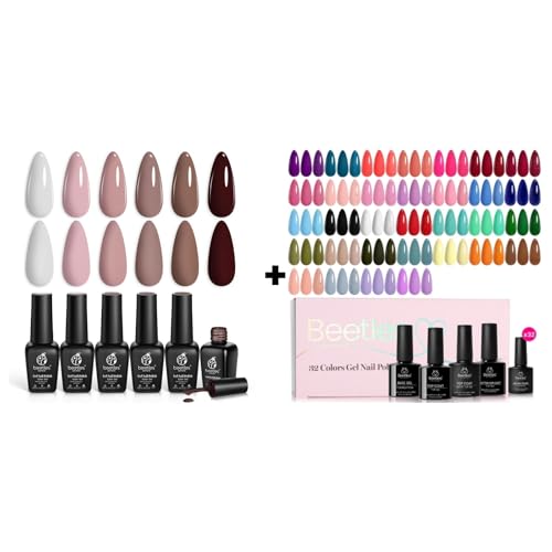 Beetles Winter Gel Polish 6 Colors Coffee Time Collection with