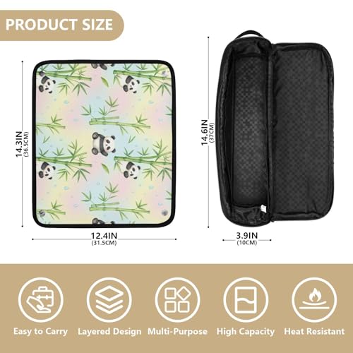 Bolsa de viaje para herramientas de cabello para mujeres con estera resistente al calor, organizador portátil para planchas, rizadores, secadores y accesorios miniatura 4