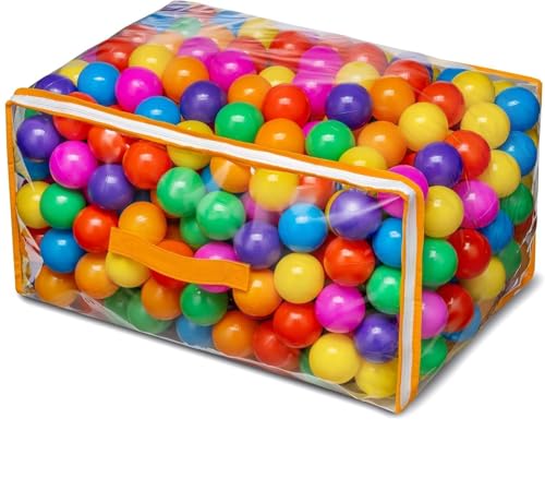 Vanland Ball Pit Balls for Baby and Toddler Phthalate Free BPA Free Crush Proof Plastic - Multicolored Pit Balls in Reusable Play Toys for Kids with...