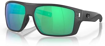 Costa Del Mar Mens Diego Rectangular Sunglasses