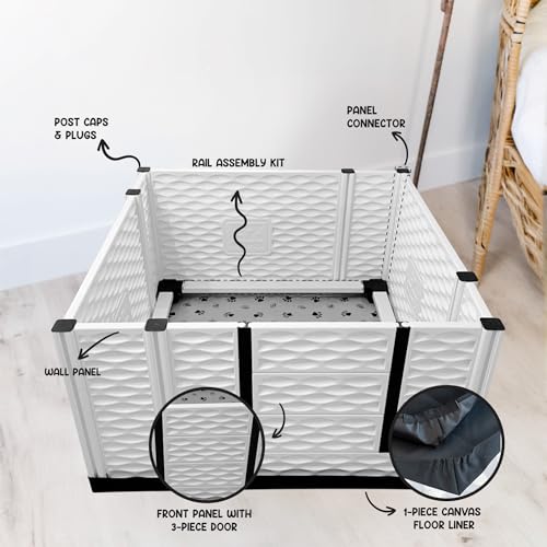 Image of EZwhelp EZclassic 48x48x28 in Whelping Box for Breeders, Durable & Portable
