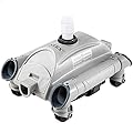 Intex 28001 Robot Pulitore Automatico per Piscina Fuoriterra Interrata, Grigio/Blu, 31.12 x 59.37 x 33.97 cm, Funziona con pompe filtranti con un flusso da 6,06 m3/h a 13,25 m3/h,