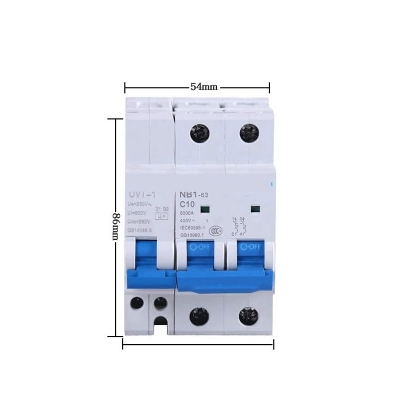 NB1-63 POV-1 Over Voltage Protection permanente 40A 20A 25A 32A 63A Miniature Circuit Breaker(63A)