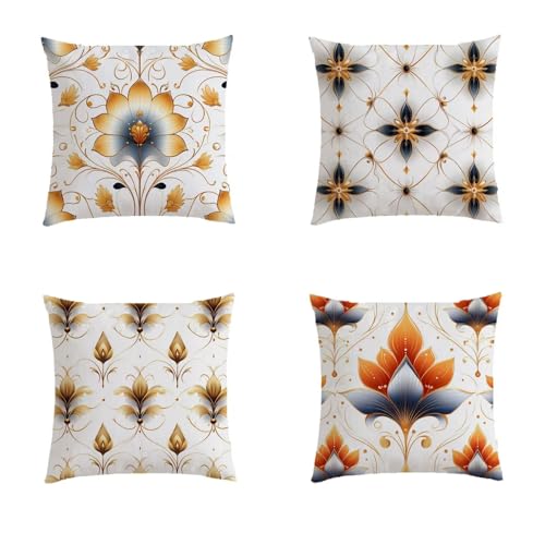Housse de coussin d'extérieur aspect lin de qualité supérieure - 2