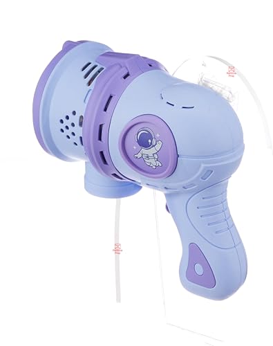 Image of Niku Bubble Gun Maker Toys for Kids Girls Boys | Leak-Proof Bubble Machine Automatic Space Theme | 2 Bubble Solution | Best Birthday Gift - Blue Color