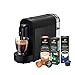 Tchibo Cafissimo NOW Kaffeemaschine Kapselmaschine inkl. 30 Kapseln für Caffè Crema, Espresso und Kaffee | 0,67 l | 1250 Watt | 11,4 x 33,7 x 23,5 cm | Schwarz
